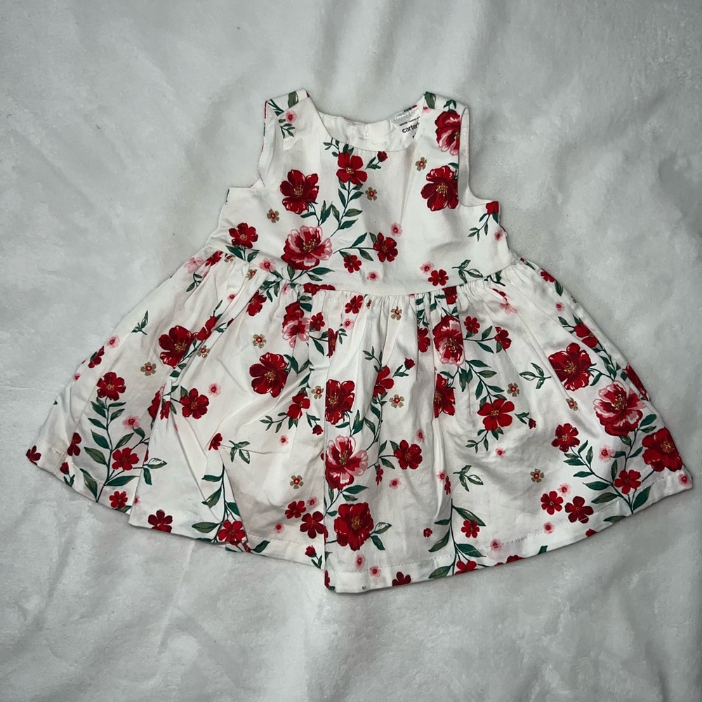Baby Girls Carter's Floral Sateen Special Occassion Dress